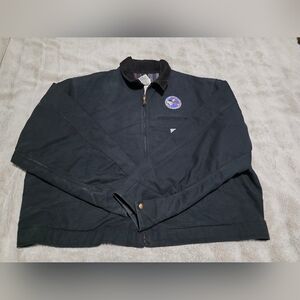 56Reg. Vintage Carhartt Black Bomber Jacket with Blanket Lining